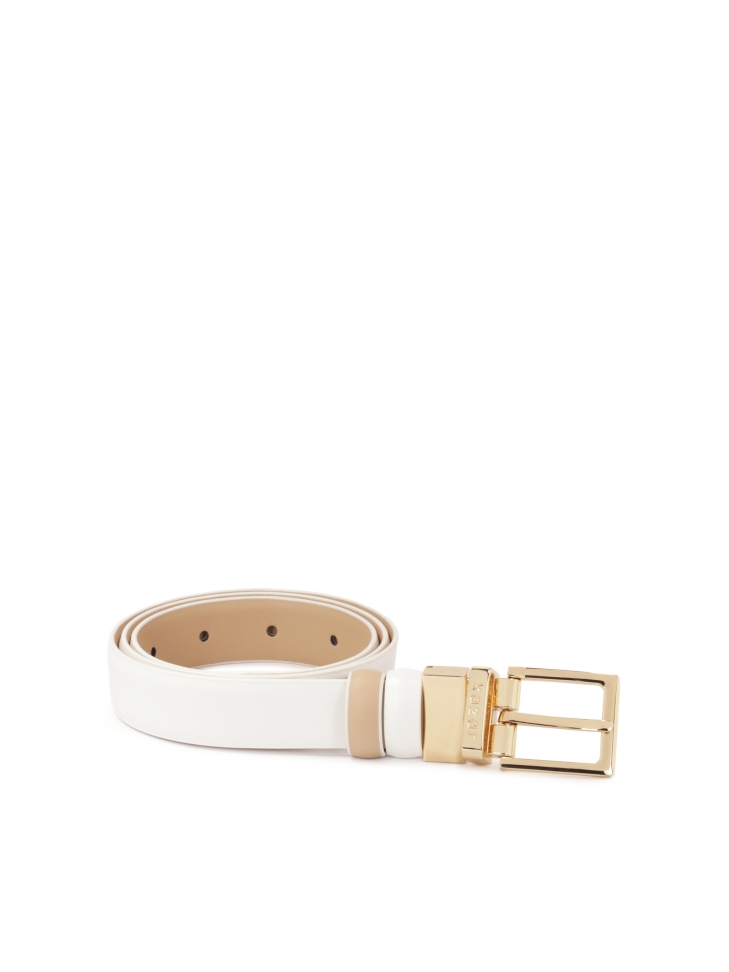 Úzký kožený pásek KAZAR s monogramem PERKINS