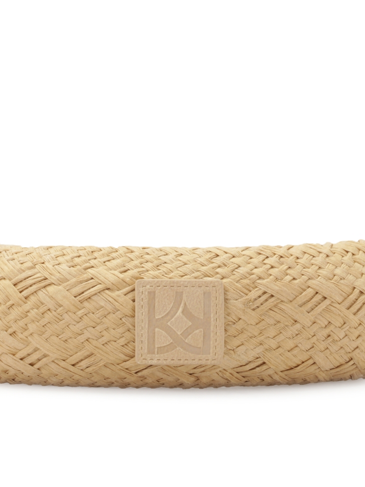 Světle hnědá papírová slaměná čelenka MOANA