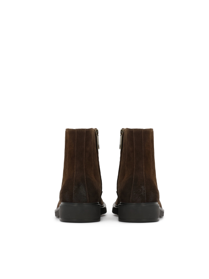 Hnědé pánské semišové boty VEKUNUS