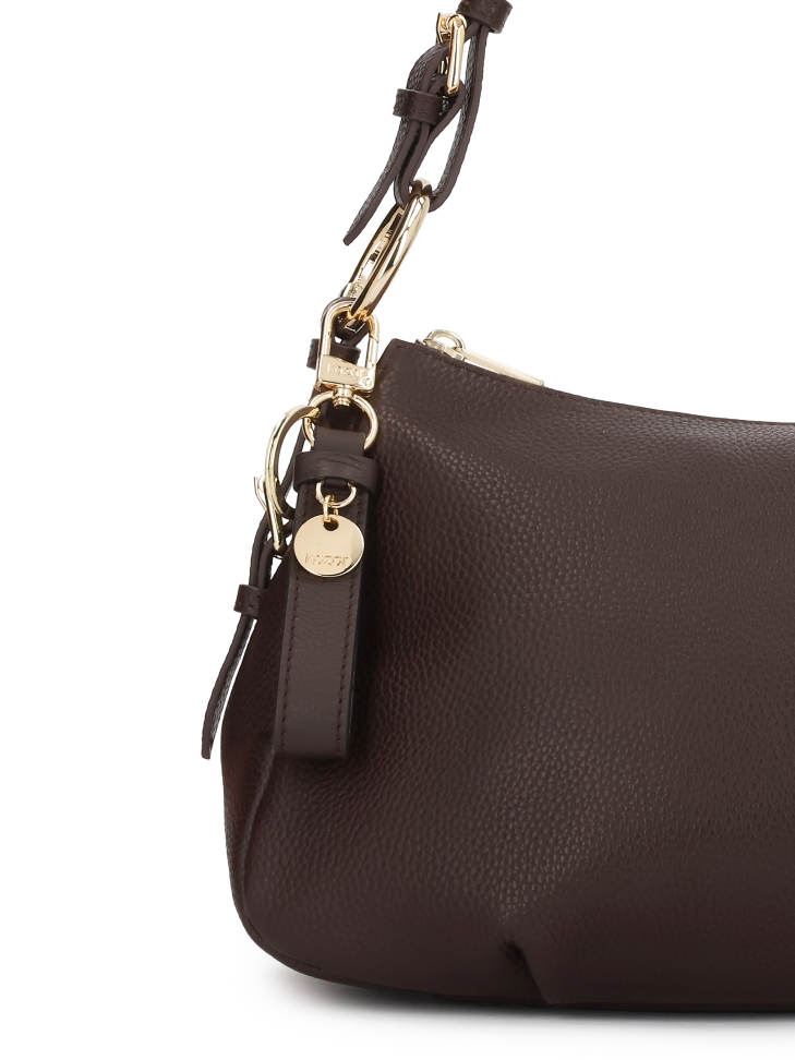 Klíčenka s hnědým koženým řemínkem STOREY