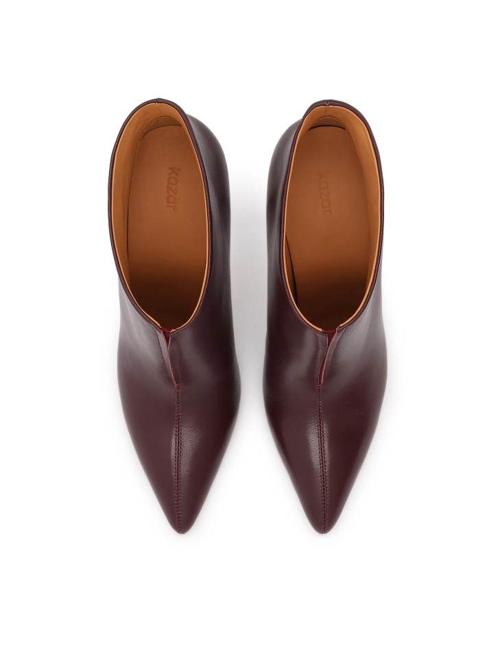 Bordó boty s nízkým svrškem MANTIDA