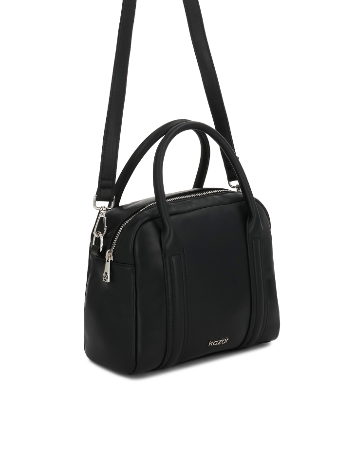 Kožená kabelka s uchy a popruhem ARLENA