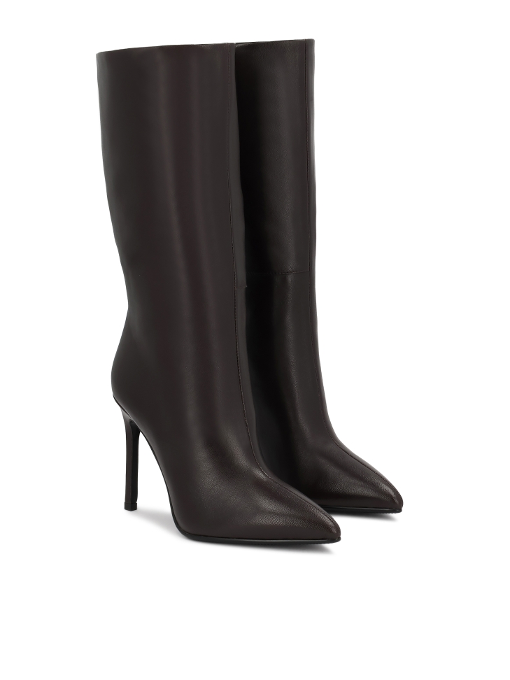 Elegantní hnědé boty z měkké kůže MARBELLA