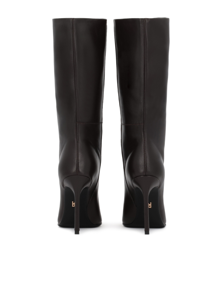 Elegantní hnědé boty z měkké kůže MARBELLA