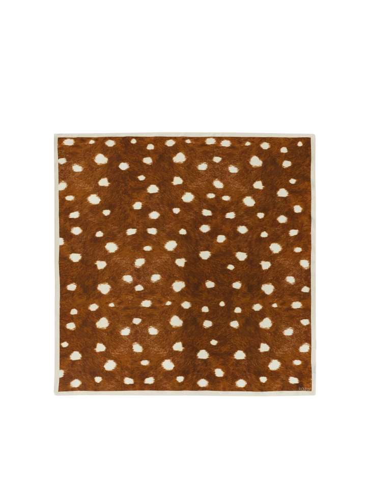 Hedvábná šála se zvířecím vzorem BELLESIA